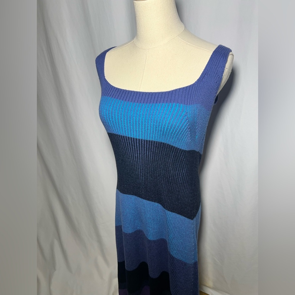 Mara Hoffman Sleeveless Knit Color-block Midi Dress | L - Picture 4 of 9